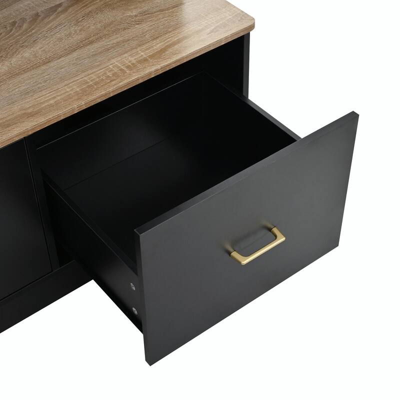 75" Entryway Hall Tree with Bench and Storage - 5-in-1 Modern Design