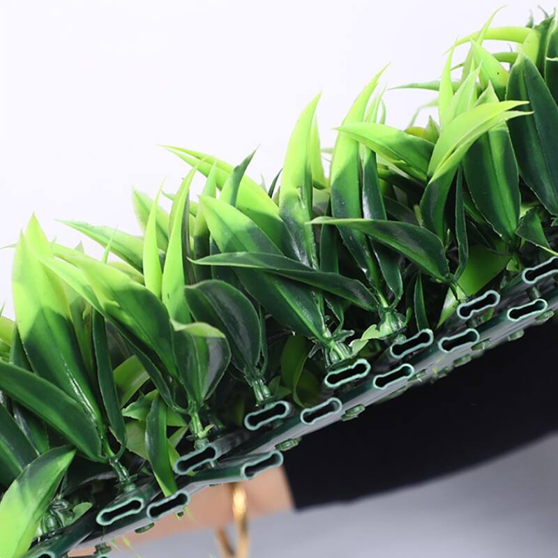 4pcs Expandable Artificial Plastic Fence Decorative Privacy Fence Screen,green leaves