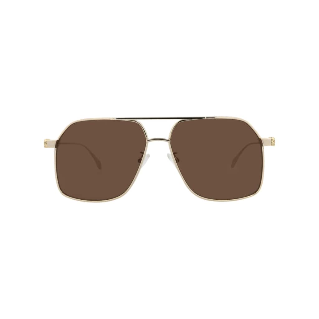 Alexander McQueen Aviator-Frame Metal Sunglasses