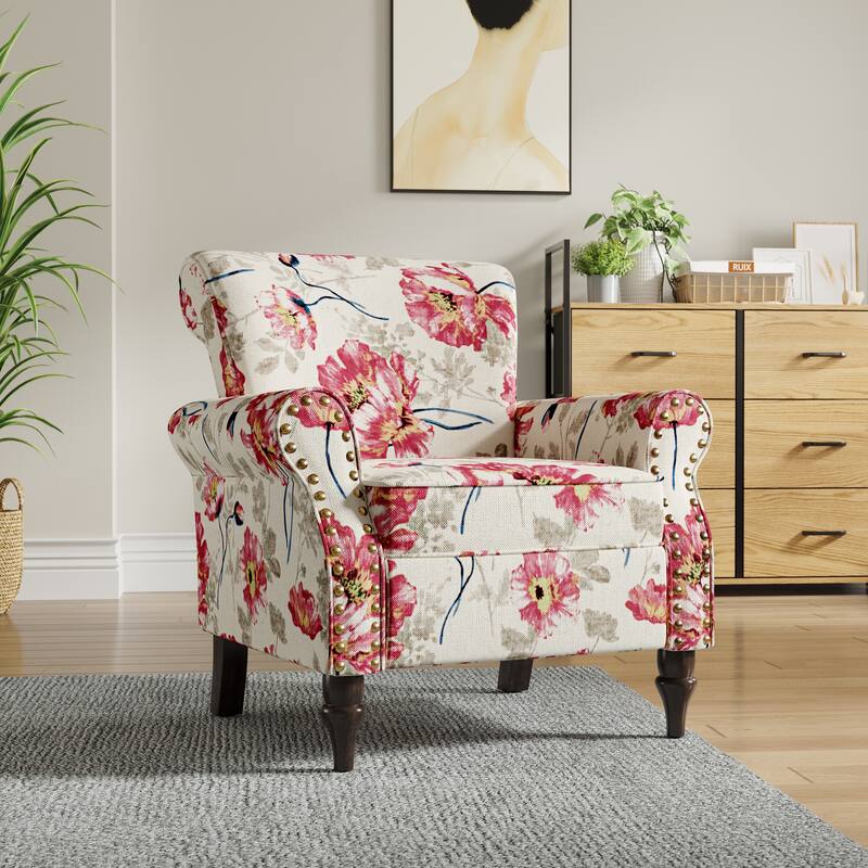 Living Room Armchair with Nailhead Trim - 29.9"W x 29.9"H x 32.9"D