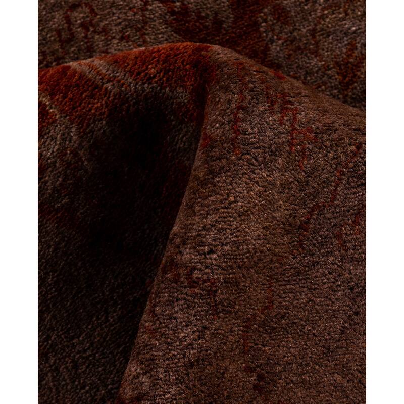 Overdyed One-of-a-Kind Hand-Knotted Area Rug - Red - 10' 1" x 14' 1"