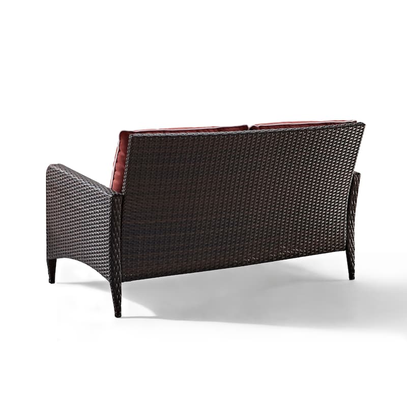 Kiawah Outdoor Wicker Loveseat - 51"W x 28.5"D x 30.5"H