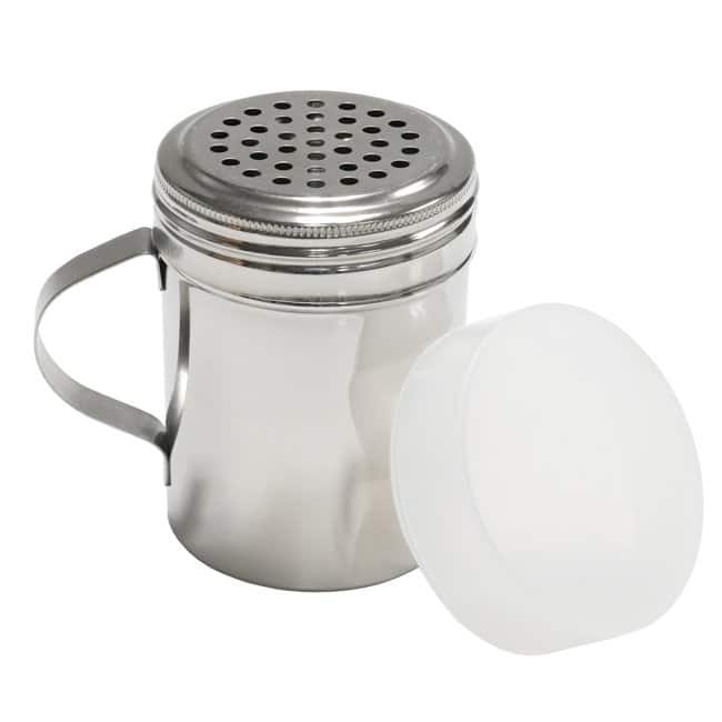 Chef Craft Stainless Steel Coarse Dredge Shaker with Large Holes and Lid