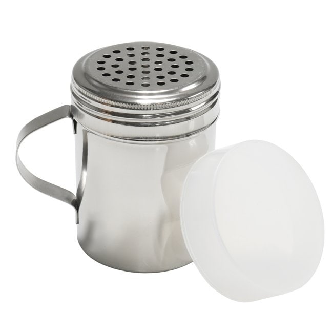 Chef Craft Stainless Steel Coarse Dredge Shaker with Large Holes and Lid