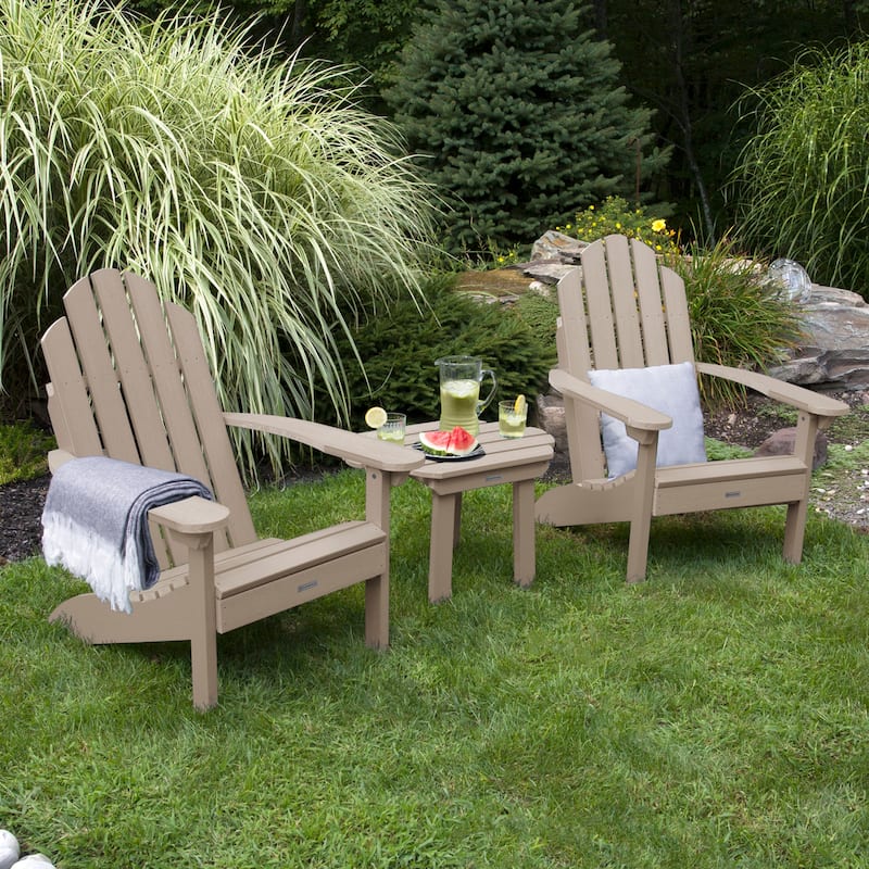 2 Classic Westport Adirondack Chairs and Side Table