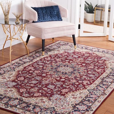 SAFAVIEH Tucson Machine Washable Slip Resistant Aline Traditional Rug