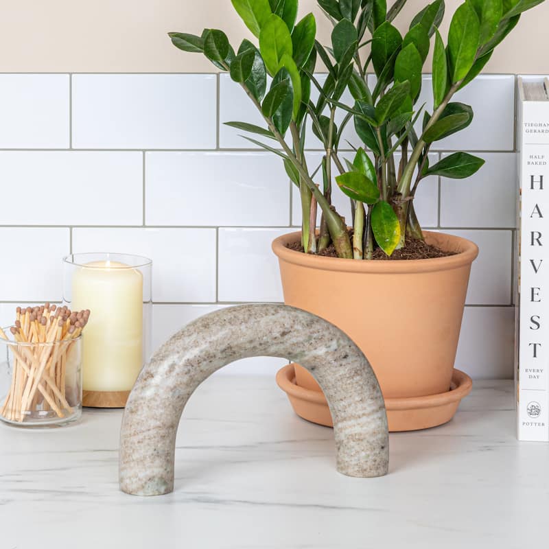 Marble Arch Tabletop Shelf Decor - 8.0"L x 5.0"W x 1.5"H