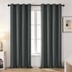 preview thumbnail 56 of 135, Deconovo Grommet Room Darkening Curtains, Set of 4 Panels 52x84 Inch - Dark Grey