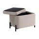 preview thumbnail 7 of 15, Studio Living Kendari Small Storage Ottoman in Velvet Fabric