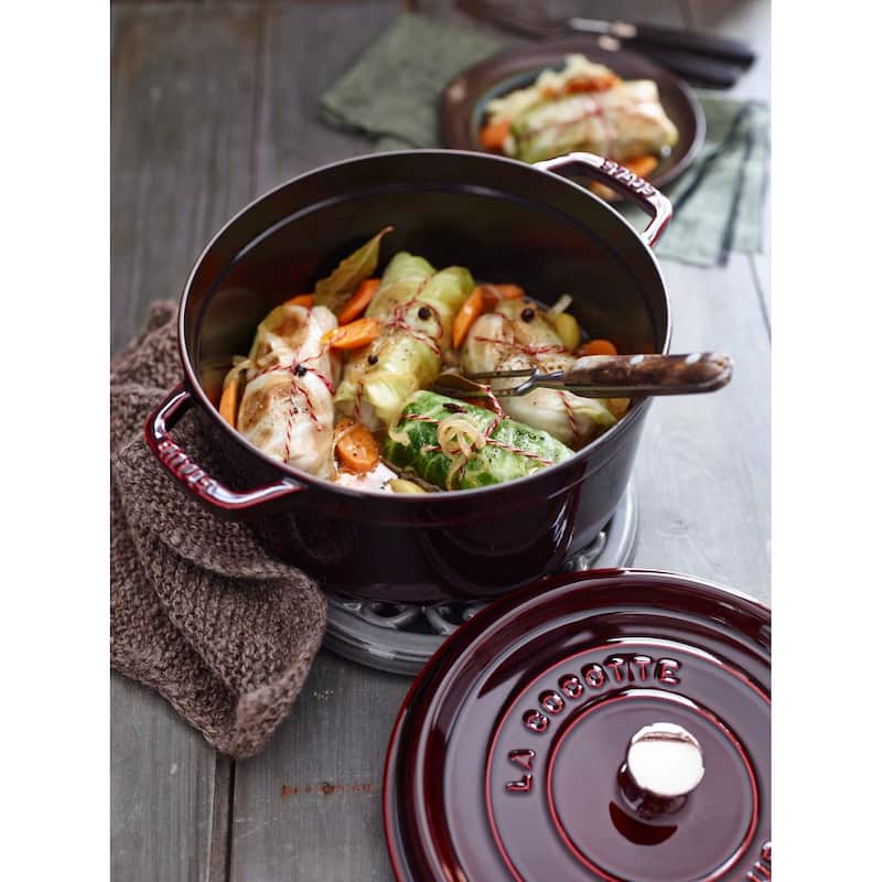 STAUB Cast Iron 5.5-qt Round Cocotte