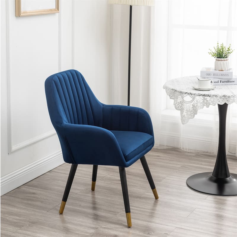 Contemporary Velvet Upholstered Accent Chair