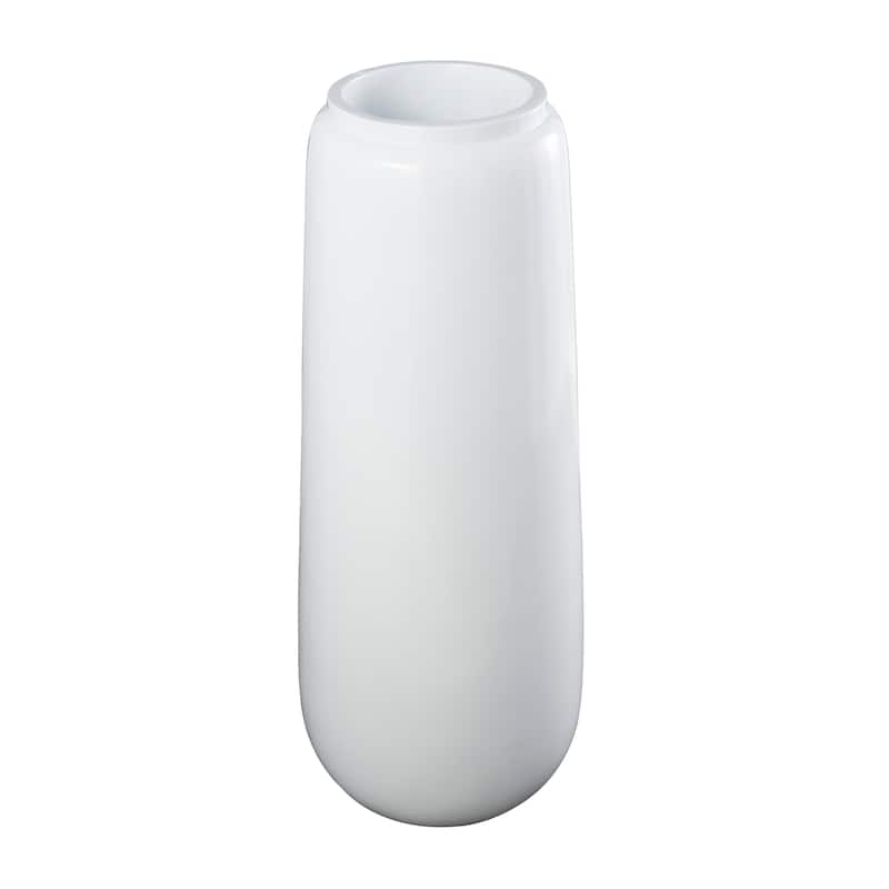 Resin Tall and Wide Floor Vase - White - Roche River Decor - 16"W, 40"H
