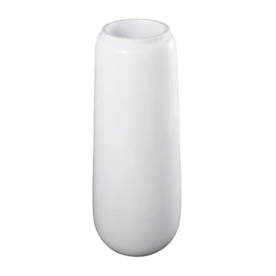 Resin Tall and Wide Floor Vase - White - Roche River Decor