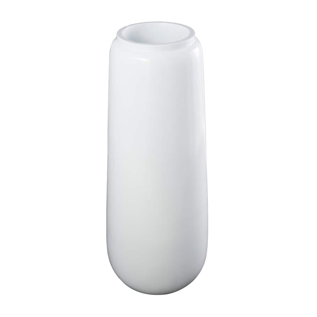 Resin Tall and Wide Floor Vase - White - Roche River Decor