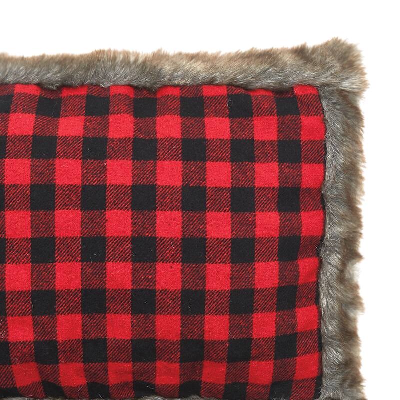 Christmas Buffalo Check Decorative Accent Throw Pillow