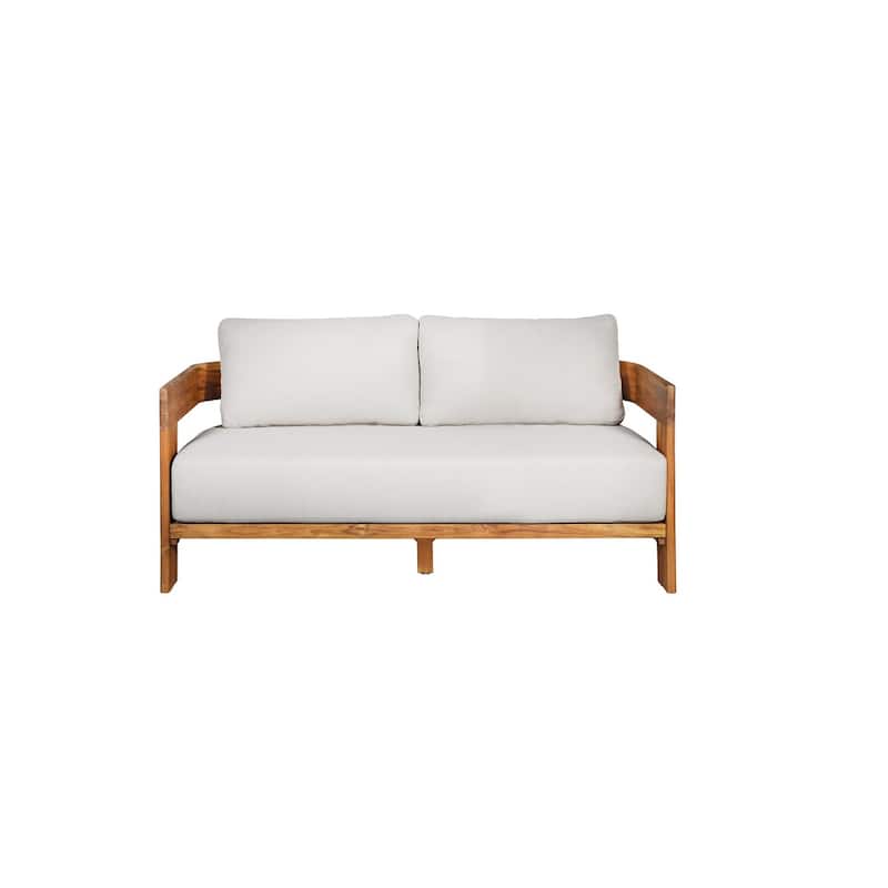 Paradiso Outdoor Solid Teak Wood Love Seat