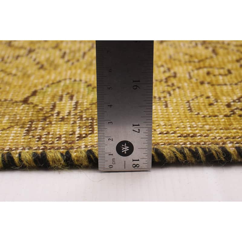ECARPETGALLERY Hand-knotted Color Transition Gold Wool Rug - 9'0 x 12'2