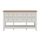 preview thumbnail 9 of 13, Walker Edison Modern Free-Standing Kitchen Island with 6 Drawers, White