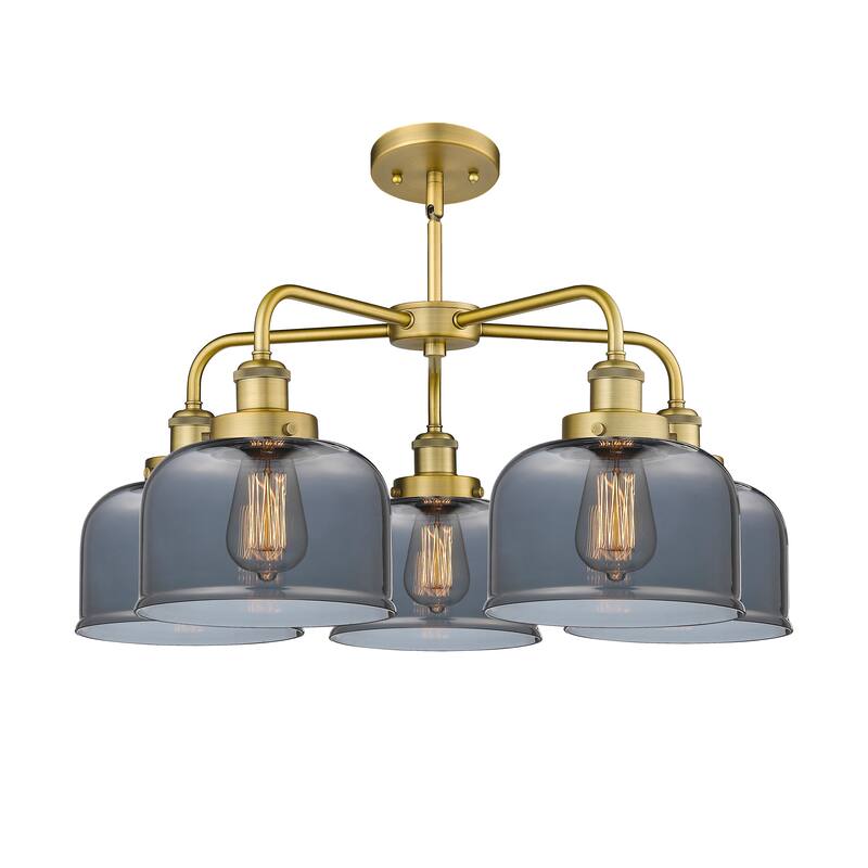 Innovations Lighting Bell - 5 Light 26" Stem Hung Chandelier
