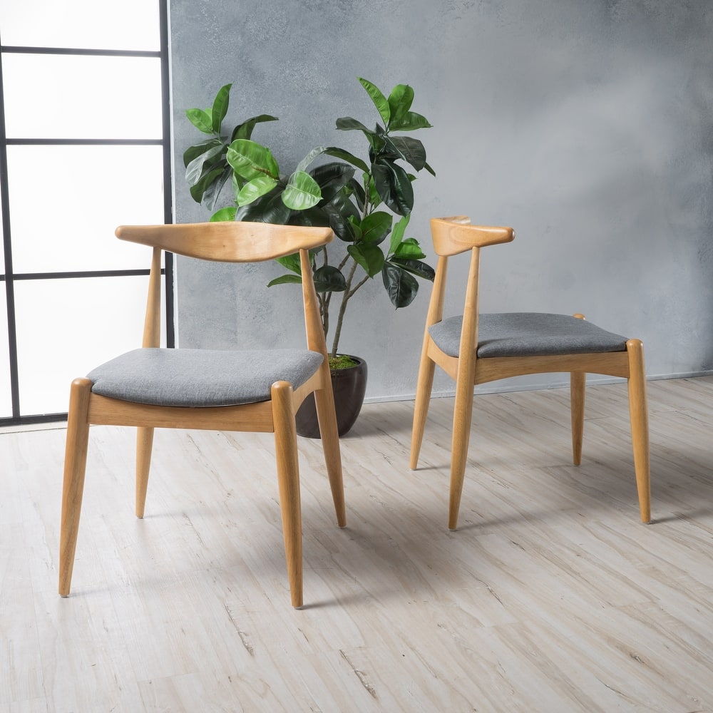 Francie Mid-Century Modern Dining Chairs (Set of 2) by Christopher Knight Home - 20.50" W x 20.25" L x 29.75" H