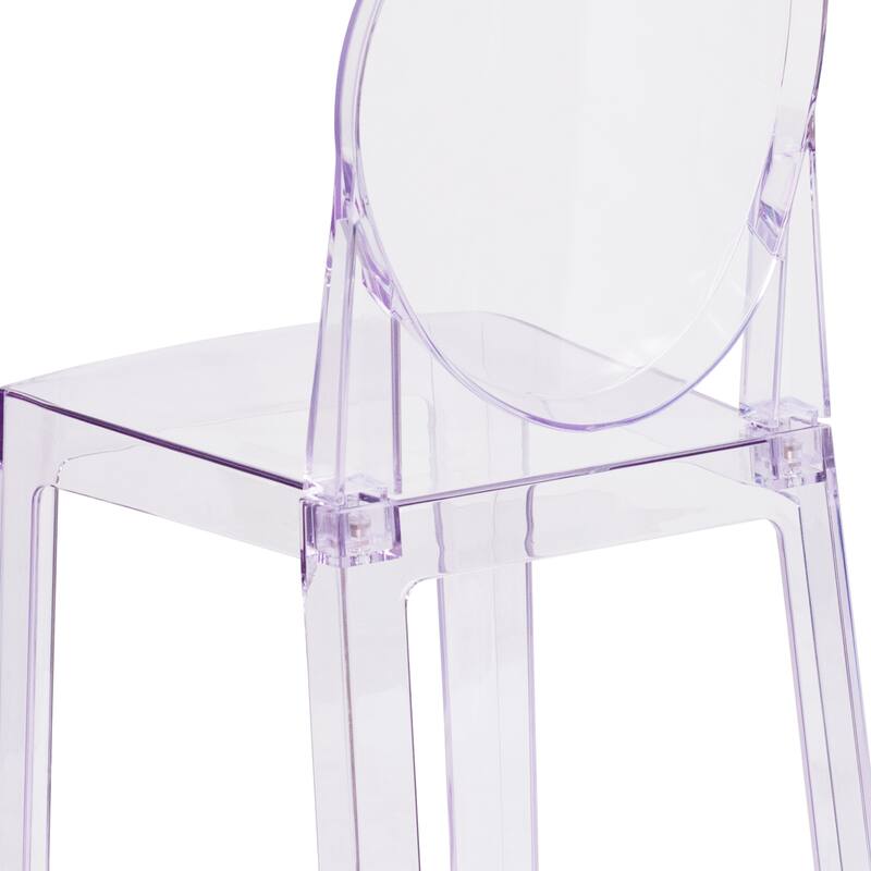 Chair with Oval Back in Transparent Crystal - Wedding Chairs