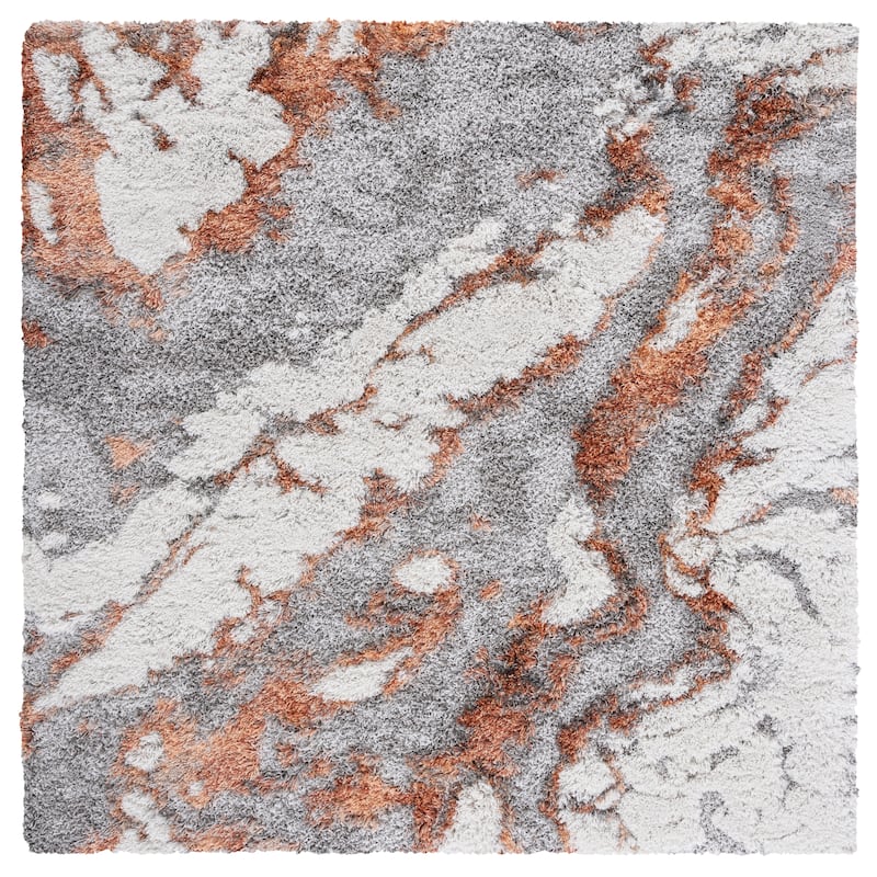 SAFAVIEH Horizon Shag Mukades Abstract 2.5-inch Thick Rug