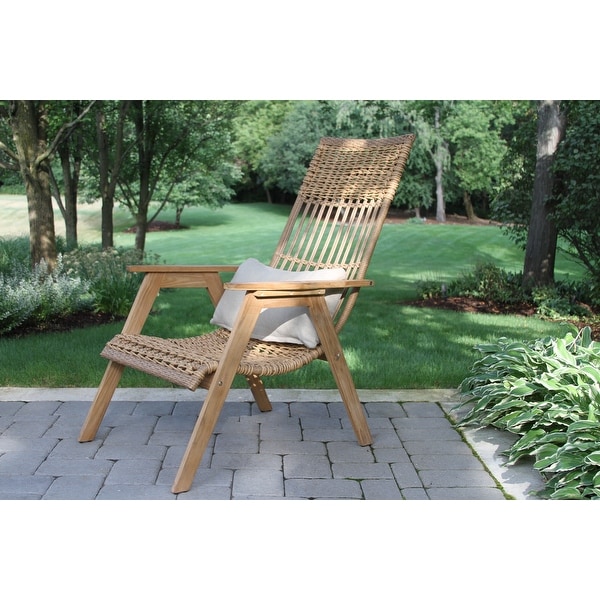 2 pc. Samera Teak Bohemian Basket Loungers On Sale Bed Bath