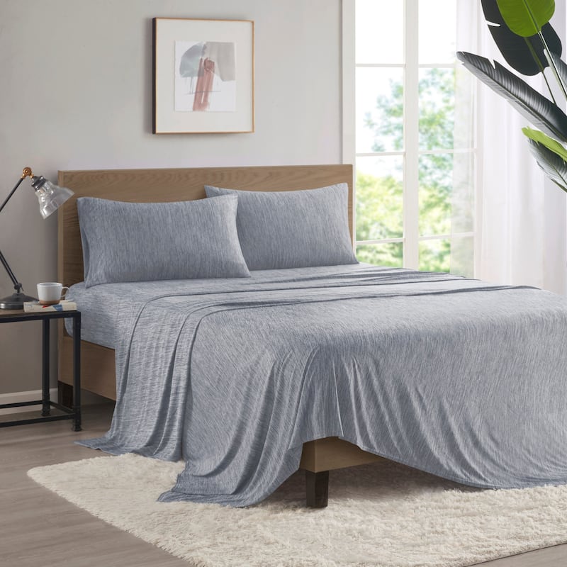 Intelligent Design Comfort Cool Jersey Knit Nylon Blend Sheet Set