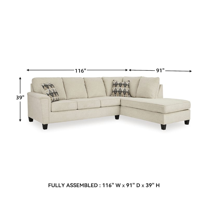 Signature Design by Ashley Abinger 2-Piece Sectional with Chaise