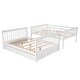 preview thumbnail 37 of 47, Full-Over-Full Bunk Bed with Ladders and Two Storage Drawers