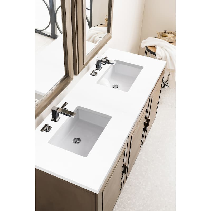 James Martin Vanities 620-V60D-3WZ Portland 60" Free Standing Double