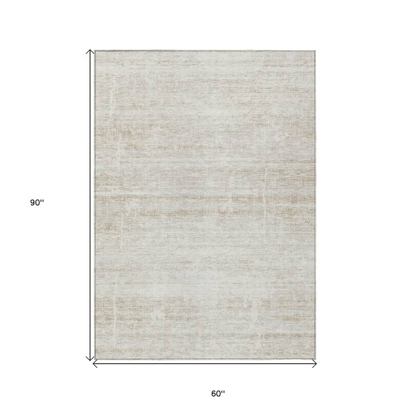 HomeRoots Abstract Transitional Rectangle Outdoor Rug