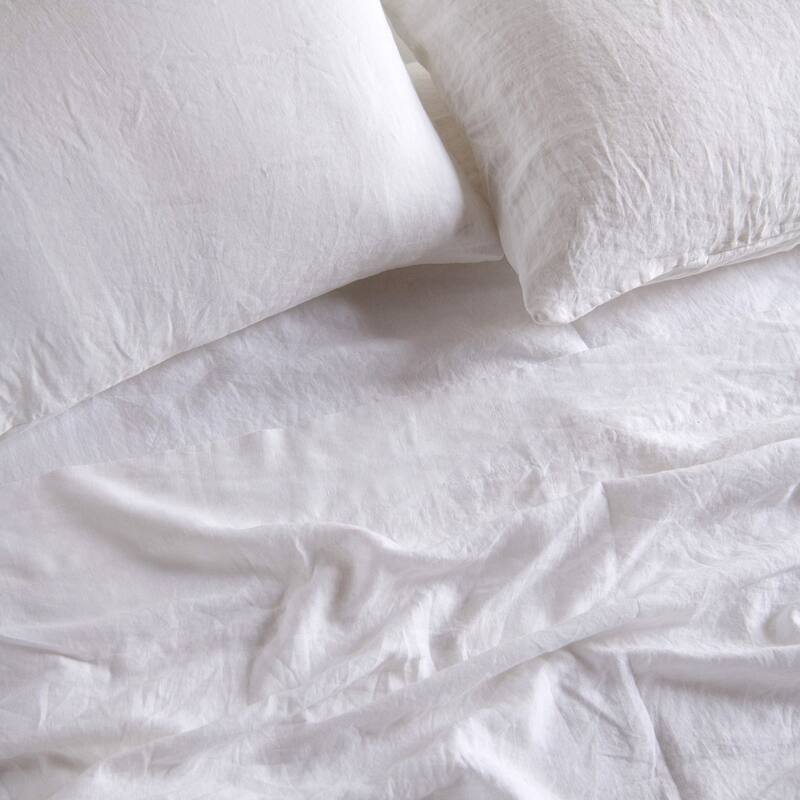 100% French Linen Pillowcase Set by BOKSER HOME