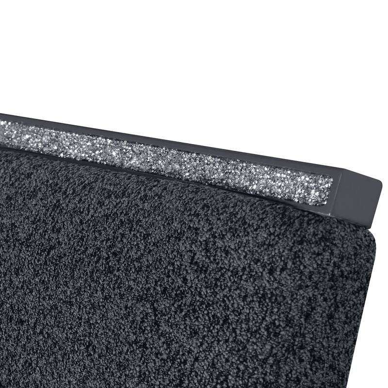 Ariya Dark Grey Bar Stools, Set of 2 Modern Counter Height Bar Chairs