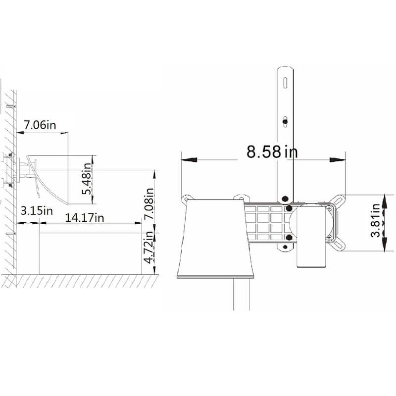 Wall Mount Widespread Bathroom Faucet