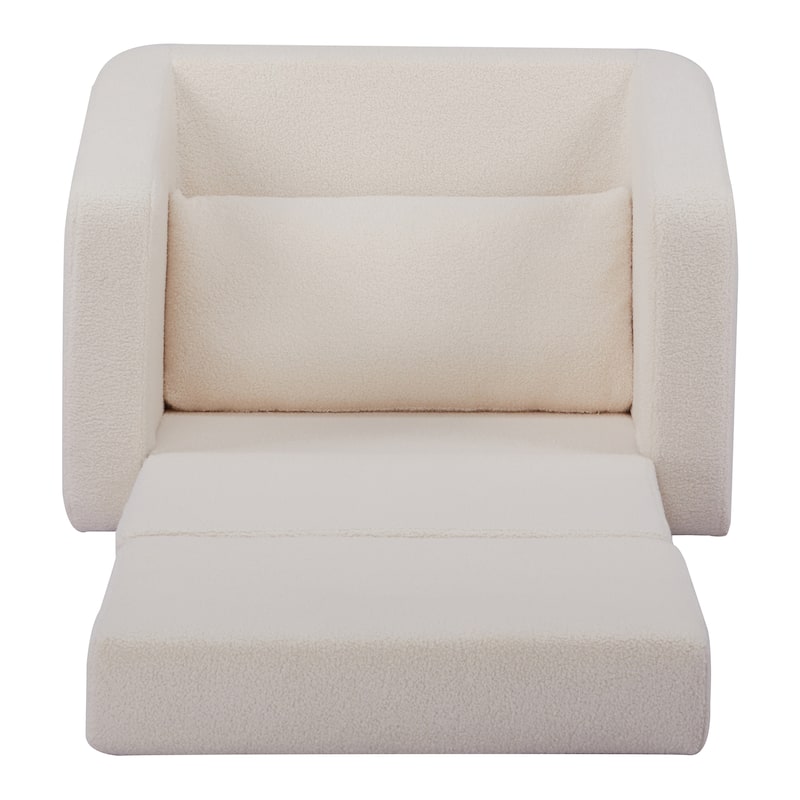 Pala Sherpa Convertible Sleeper Arm Chair Bed