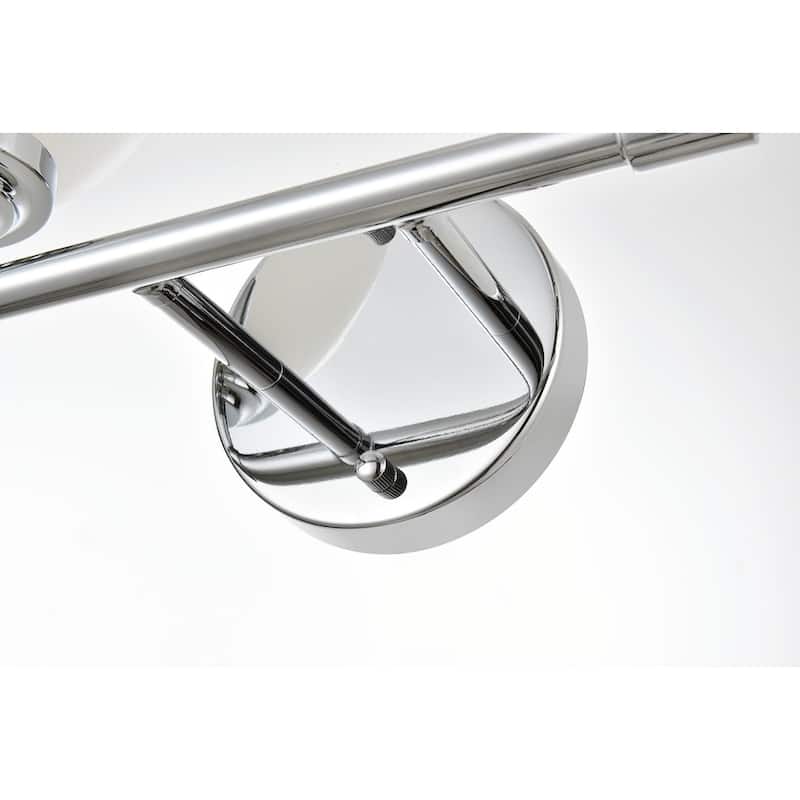 Ash 1 Light Black and Frosted White Bath Sconce