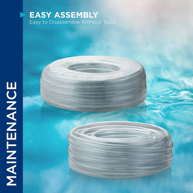 Alpine Corporation 100' PVC Tubing with " Inside Diameter for Ponds and Fountains, Clear