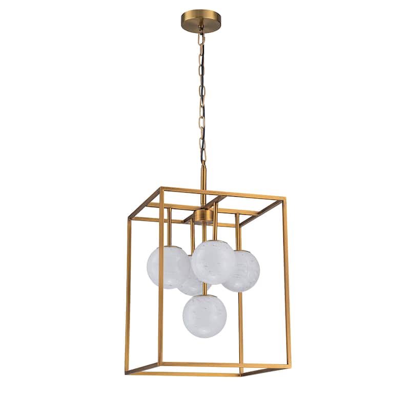 Diana 5-Light Contemporary Foyer Hall Chandelier - 18 in.Wide