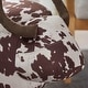 preview thumbnail 2 of 8, Bessie Fabric Cow Ottoman by Christopher Knight Home