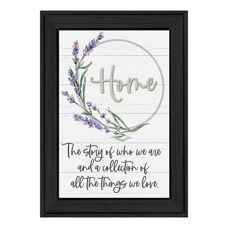 TrendyDecor4U Contemporary "Home a Circle of Love" Framed Print Wall Art
