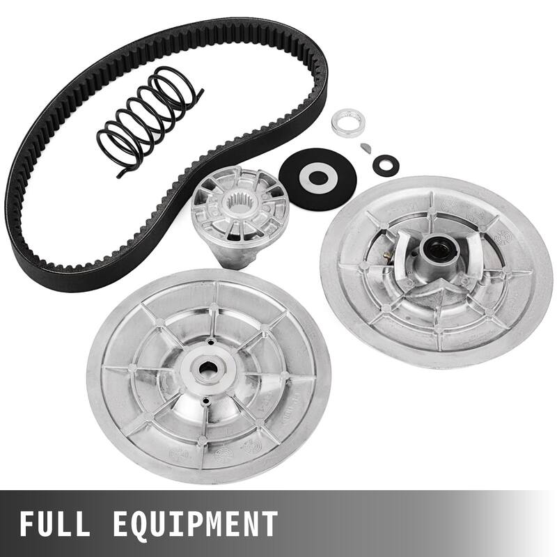 Driven Clutch Kit for Go-Kart Asymmetrical Driver Pulley Replacement with Drive Belt