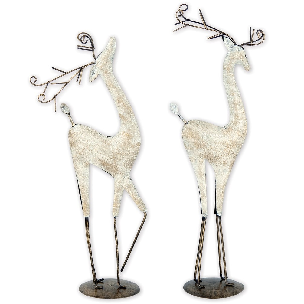 Graceful Reindeer Table Top, Set of 2