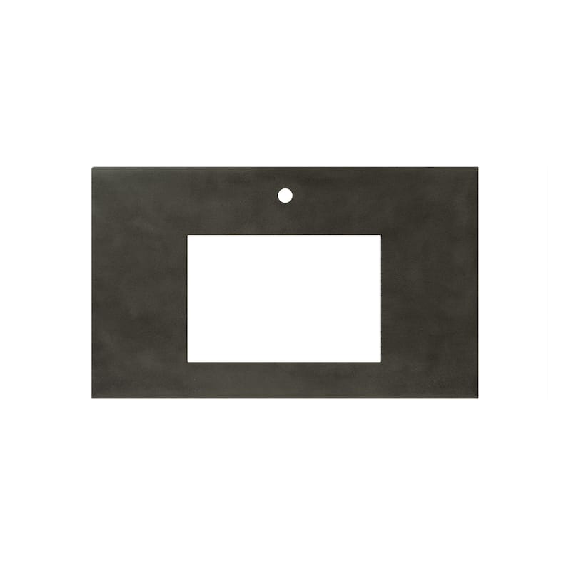 NativeStone Concrete Vanity Top - Rectangle Sink Cutout with Single Faucet Hole (Top Only)