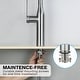 preview thumbnail 10 of 8, Single Handle Pull Down Sprayer Kitchen Faucet in Brushed Nickle