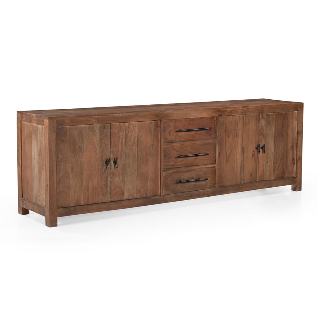 Sparrow Solid Wood Media Console - Brown - 76" x 16"