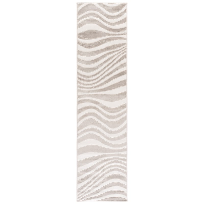 SAFAVIEH Saylor Wakana Modern Rug - 2' x 8' Runner - Beige/Ivory