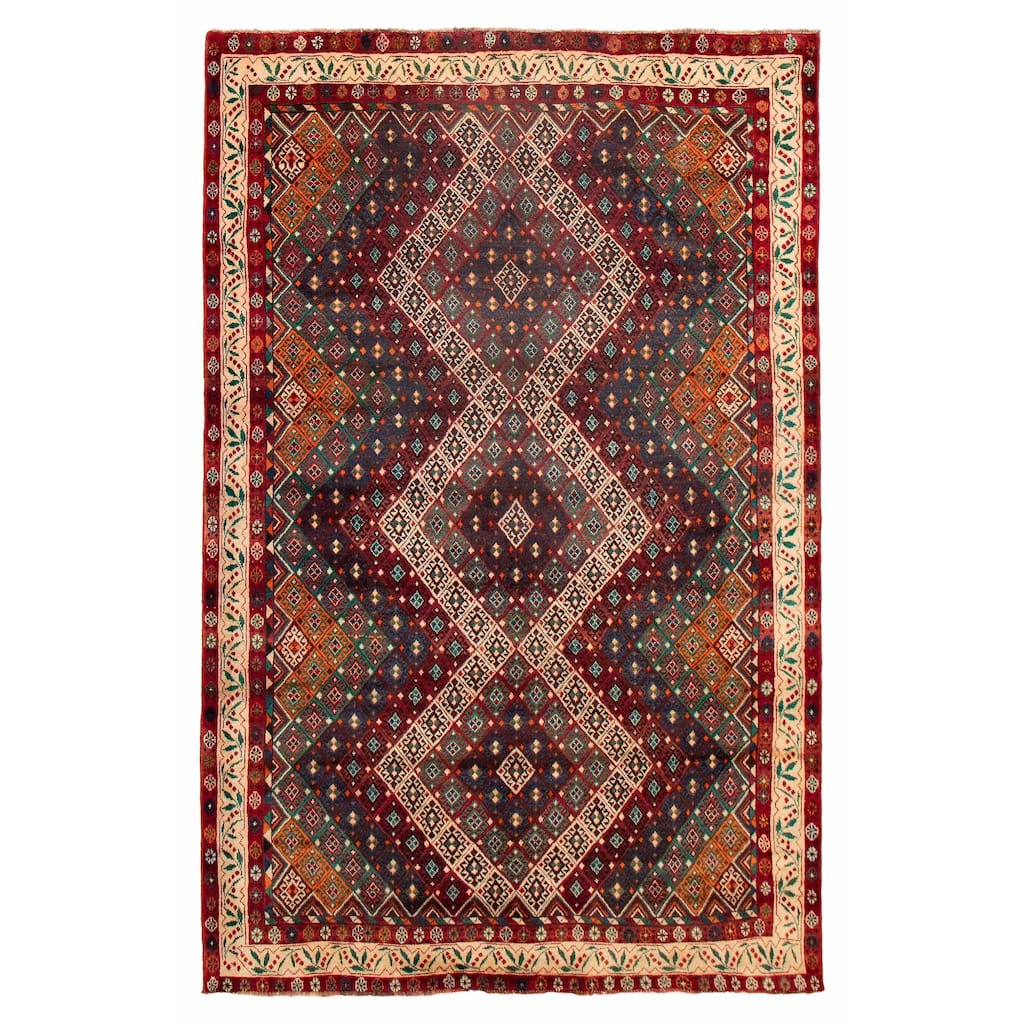 ECARPETGALLERY Hand-knotted Konya Anatolian Red Wool Rug - 6'5 x 10'0