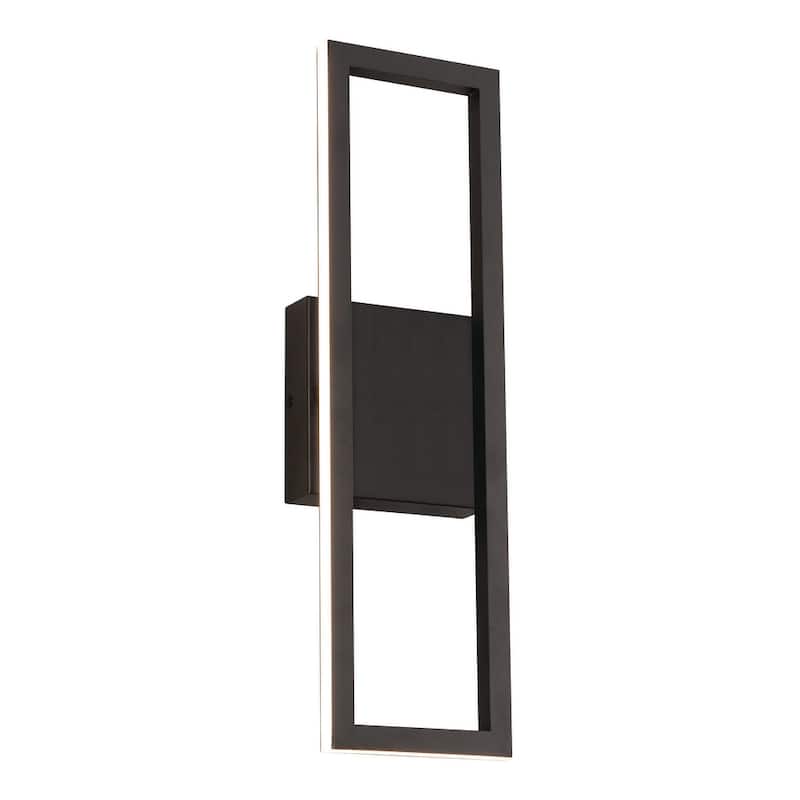 AFX Cole 1-light LED Sconce with White Acrylic - Black