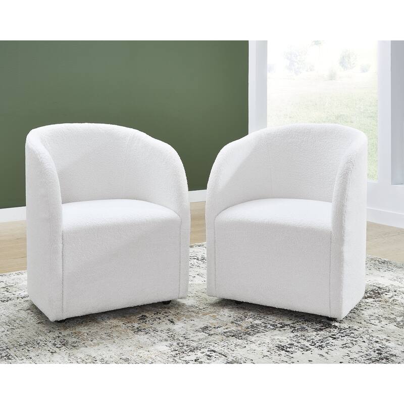 Signature Design by Ashley Rowanbeck White Dining Chair - 25" W x 23" D x 32" H